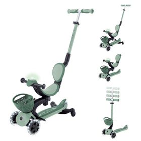 Globber Go Up Baby 360 Zeytin Yeşili Işıklı Scooter