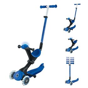 Globber Go Up Deluxe Lacivert Işıklı Scooter