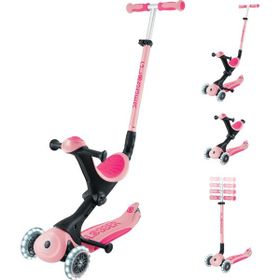 Globber Go Up Deluxe Pastel Pembe Işıklı Scooter