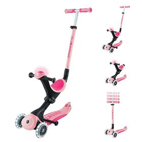 Globber Go Up Deluxe Pastel Pembe Işıklı Scooter