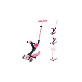 Globber Go Up Deluxe Pastel Pembe Işıklı Scooter