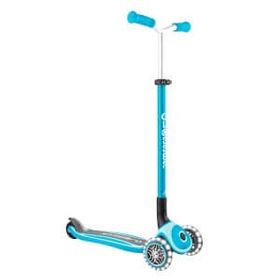 Globber Master 3 Tekerlekli Katlanabilir Işıklı Mavi Scooter