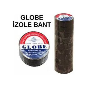 Globe Plastik Izole Elektrik Bandı Siyah 10'lu Paket