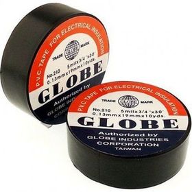 Globe Plastik Izole Elektrik Bandı Siyah 10'lu Paket
