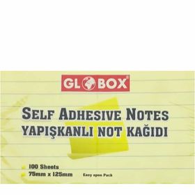 Globox 1026 75x125 mm 100 Yaprak Çizgili Not Kağıdı