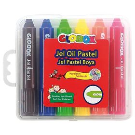 Globox 1528 Renkli 6'lı Jel Pastel Boya