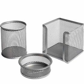 Globox 6154 Metal Gümüş 3'lü Ofis Seti