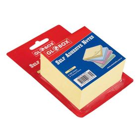 Globox 75x75 mm Sarı Küp 400 Yaprak Not Kağıdı
