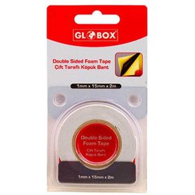 Globox Çift Taraflı 15 mm x 2 mt Köpük Bant