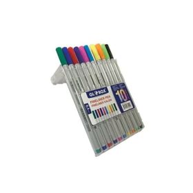 Globox Fineliner Karışık Renk 10'lu Keçe Uçlu Kalem