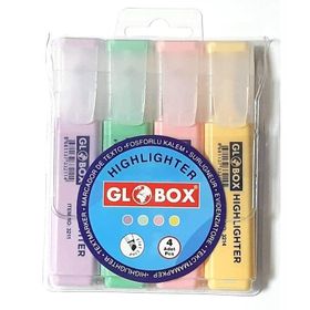 Globox Pastel 4'lü Fosforlu Kalem
