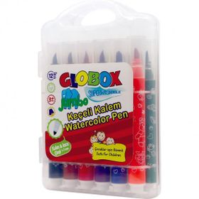 Globox Plastik Kutu 12'li Keçeli Kalem