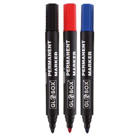 Globox Yuvarlak Uçlu Kırmızı Koli Kalemi