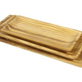 Globy 25x17 cm Zeytin Ağacı Servis Tabağı