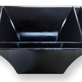 Globy 26x26x12 cm Siyah Kare Kase