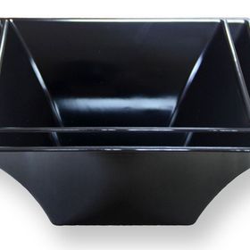 Globy 26x26x12 cm Siyah Kare Kase