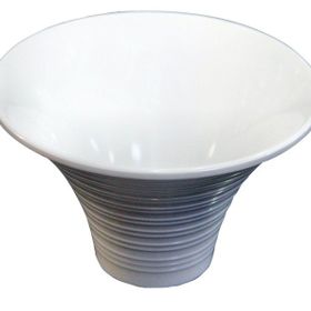 Globy 28x12 cm Beyaz Konik Kase