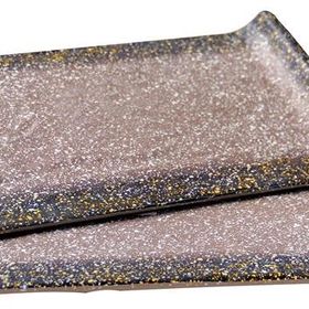 Globy 30.6x17.2 cm Melamin Granit Sunum Tabağı