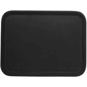 Globy 35.6x45.7 cm Siyah Dikdörtgen Kaymaz Tepsi