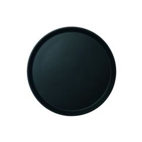 Globy 45 cm Siyah Yuvarlak Kaymaz Tepsi