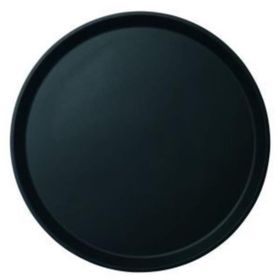 Globy 45 cm Siyah Yuvarlak Kaymaz Tepsi