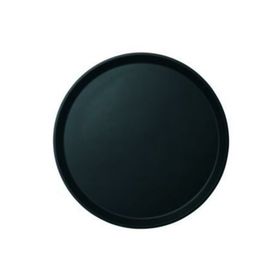 Globy 45 cm Siyah Yuvarlak Kaymaz Tepsi
