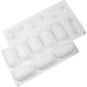 Globy 8'li Oval Profesyonel Mousse Kek Kalıbı