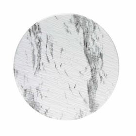 Globy Açık Büfe 26.6x1.1 cm Melamin Mermer Desen Servis Sunum Tabağı