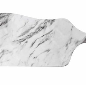 Globy Açık Büfe 39x16.5x1.8 cm Melamin Mermer Desen Servis Sunum Tabağı