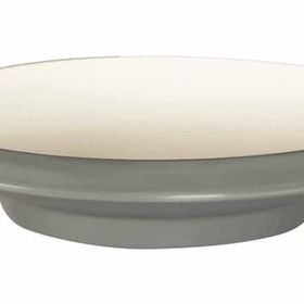 Globy Açık Büfe Gri 26.6x5.7 cm Ayaklı Yuvarlak Çukur Tabak