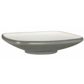 Globy Açık Büfe Gri 27x27x6.1 cm Kare Çukur Tabak