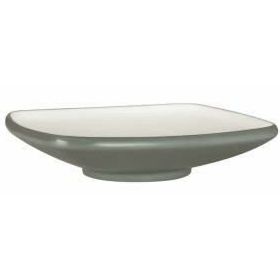 Globy Açık Büfe Gri 27x27x6.1 cm Kare Çukur Tabak