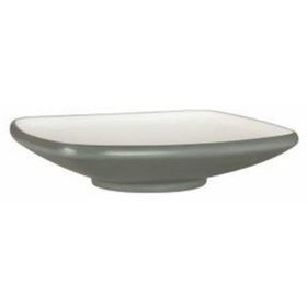 Globy Açık Büfe Gri 27x27x6.1 cm Kare Çukur Tabak