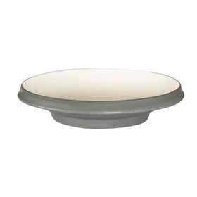 Globy Açık Büfe Gri 28.7x5.9 cm Ayaklı Yuvarlak Çukur Tabak
