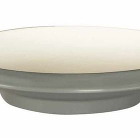Globy Açık Büfe Gri 28.7x5.9 cm Ayaklı Yuvarlak Çukur Tabak