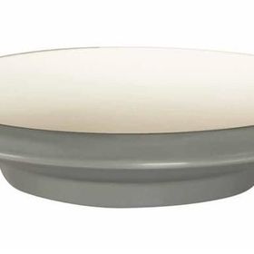 Globy Açık Büfe Gri 28.7x5.9 cm Ayaklı Yuvarlak Çukur Tabak
