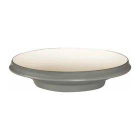 Globy Açık Büfe Gri 28.7x5.9 cm Ayaklı Yuvarlak Çukur Tabak