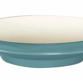 Globy Açık Büfe Mavi 26.6x5.7 cm Ayaklı Yuvarlak Çukur Tabak