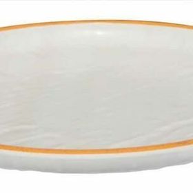 Globy Açık Büfe Orange 28x28x3.2 cm Yuvarlak Servis Sunum Tabağı