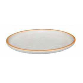 Globy Açık Büfe Orange 28x28x3.2 cm Yuvarlak Servis Sunum Tabağı