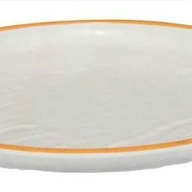 Globy Açık Büfe Orange 28x28x3.2 cm Yuvarlak Servis Sunum Tabağı