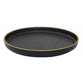 Globy Açık Büfe Yellow 29x29x3 cm Yuvarlak Servis Sunum Tabak