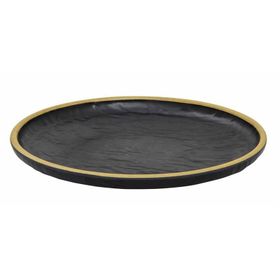 Globy Açık Büfe Yellow 30.5x30.5x4 cm Yuvarlak Servis Sunum Tabağı