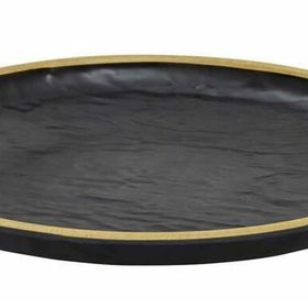 Globy Açık Büfe Yellow 30.5x30.5x4 cm Yuvarlak Servis Sunum Tabağı