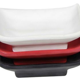 Globy Melamin Minimal Kırmızı 6'lı 10x6 cm Kase Sosluk