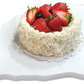 Globy Melamin Üçgen Ayna Beyaz 45 cm Sunum Teşhir Tabağı