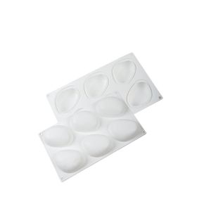 Globy Mousse 3D Silikon Profesyonel Taş Şeklinde 6'lı Kek Tatlı Kalıbı