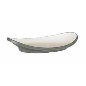 Globy Oval Gri 36x16x7 cm Sunum Tabağı