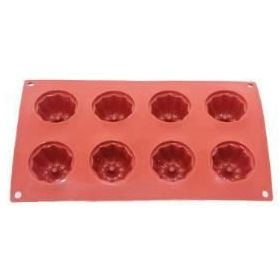 Globy Silikon Mini Kek Kalıbı, Muffin Kalıbı 8'li D057