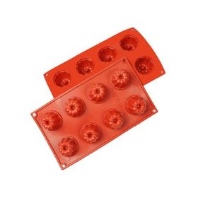 Globy Silikon Mini Kek Kalıbı, Muffin Kalıbı 8'li D057